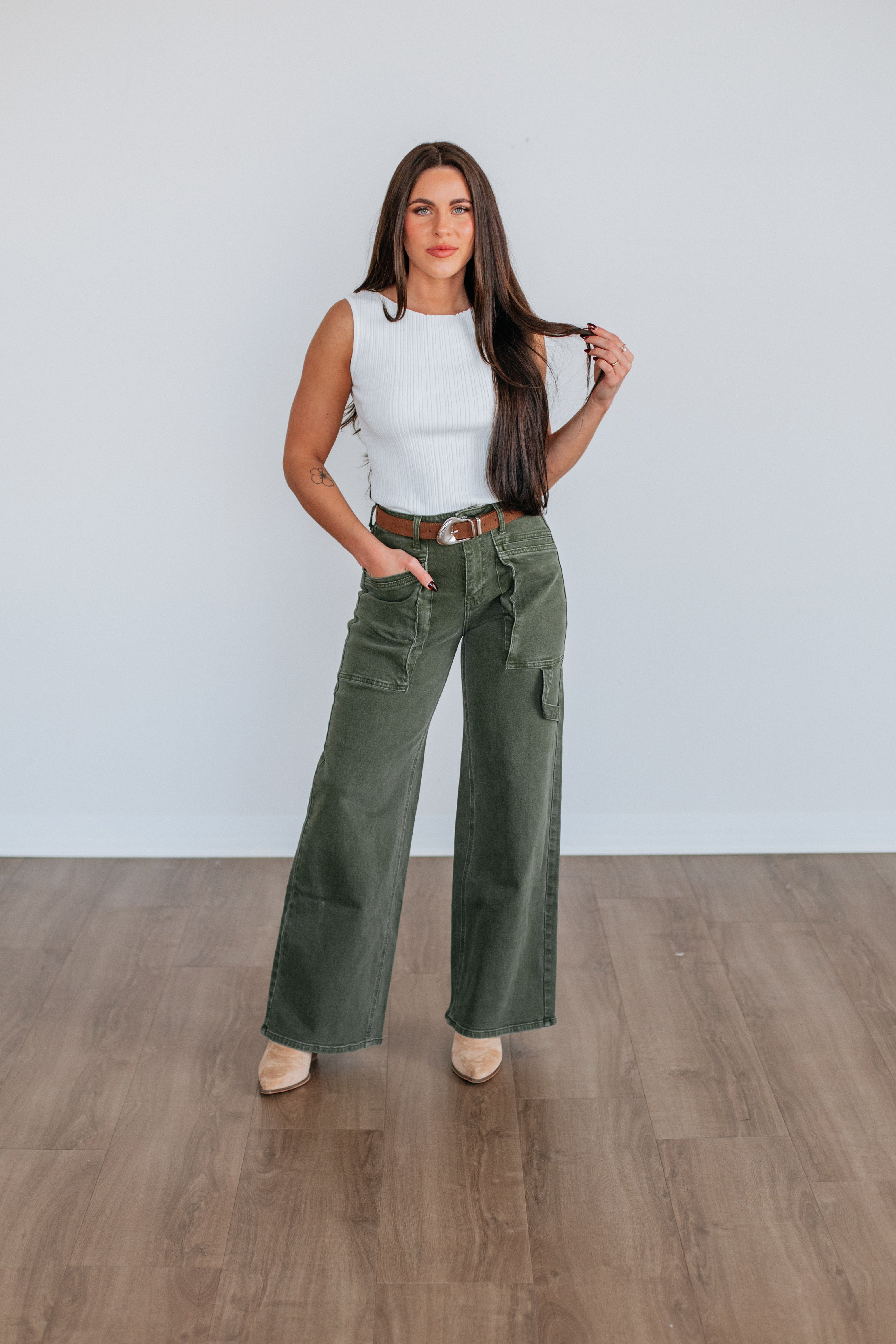 Missie Ribbed Tank - Ivory