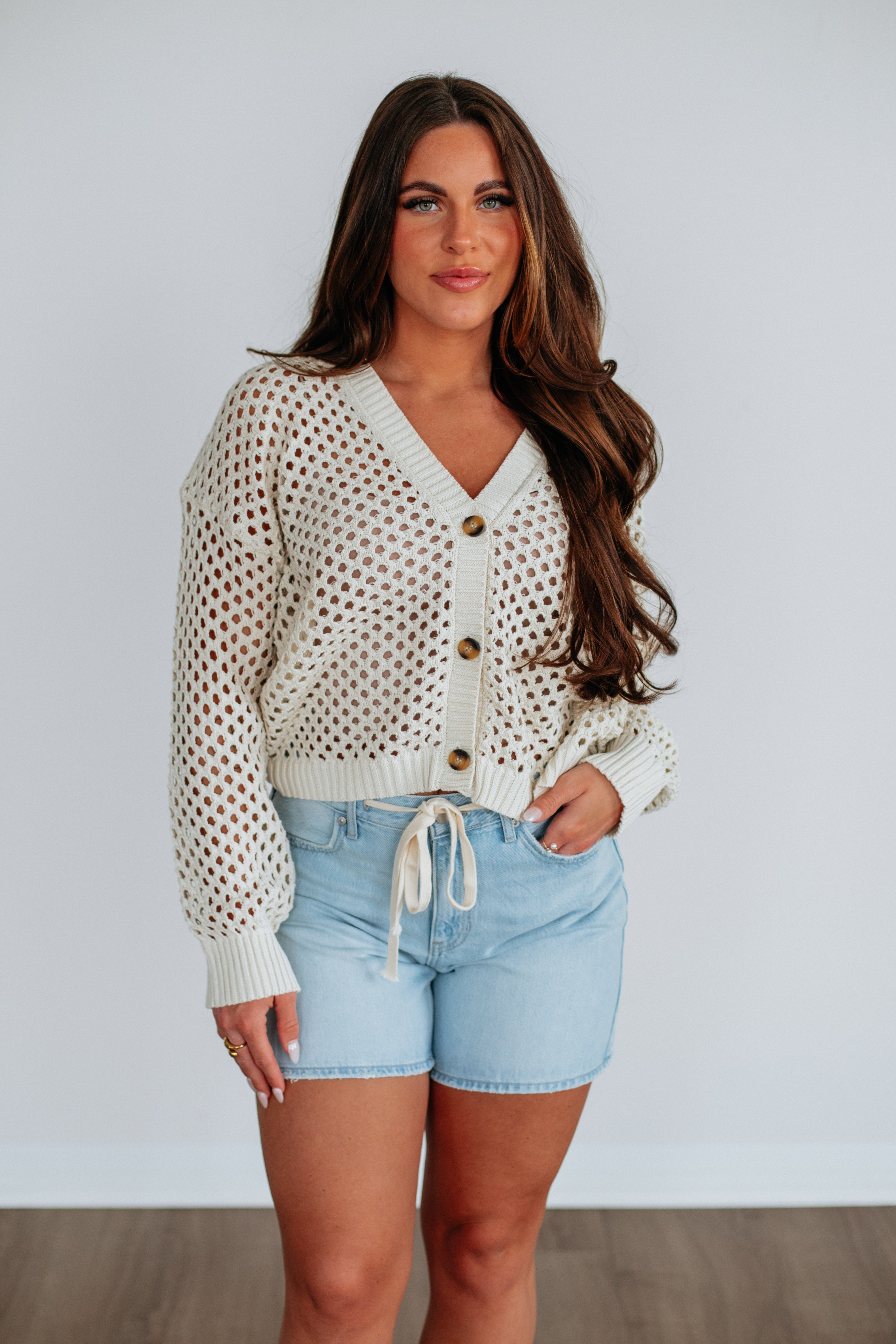 Nevaeh Knit Cardigan - Natural