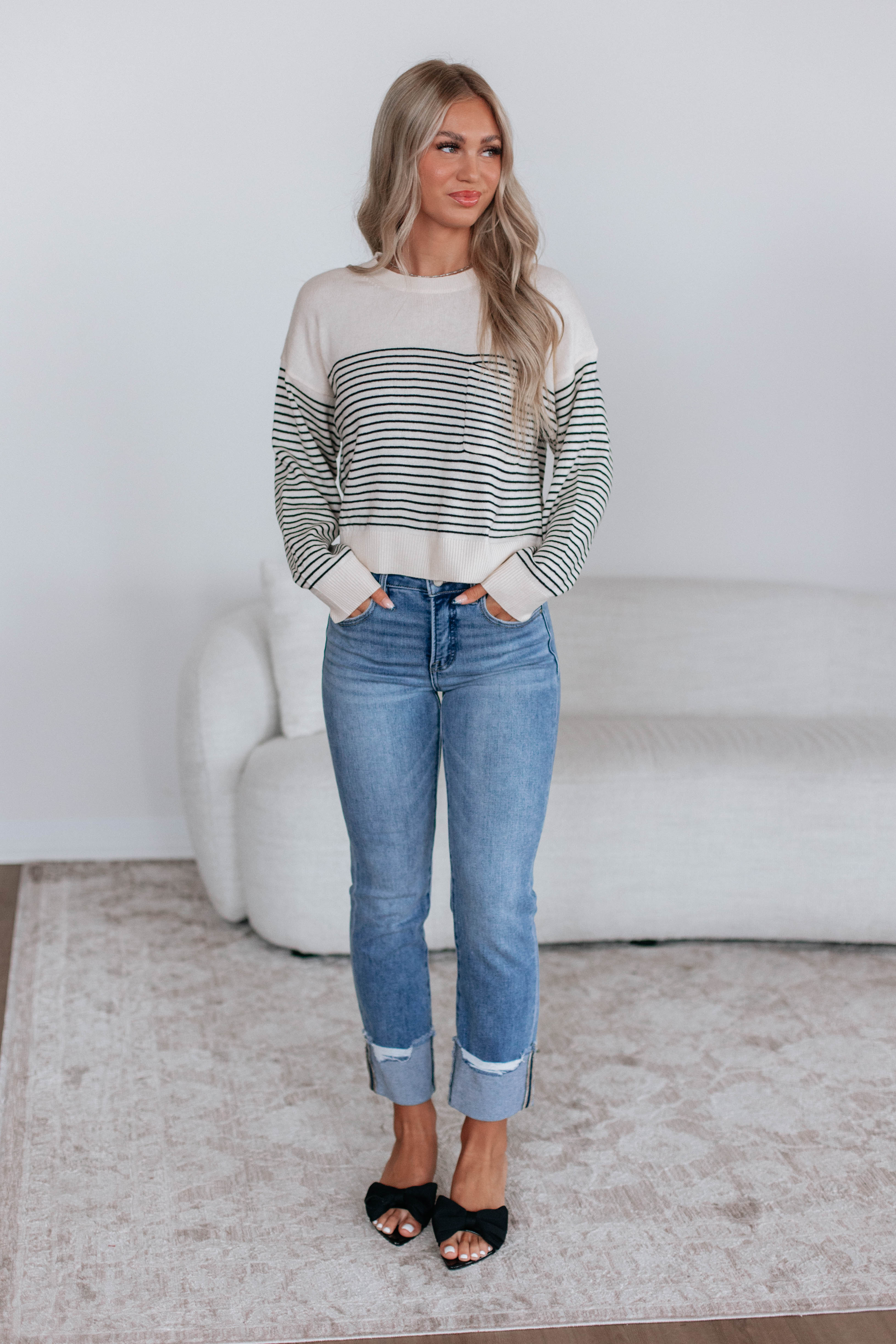 Alaina Striped Sweater