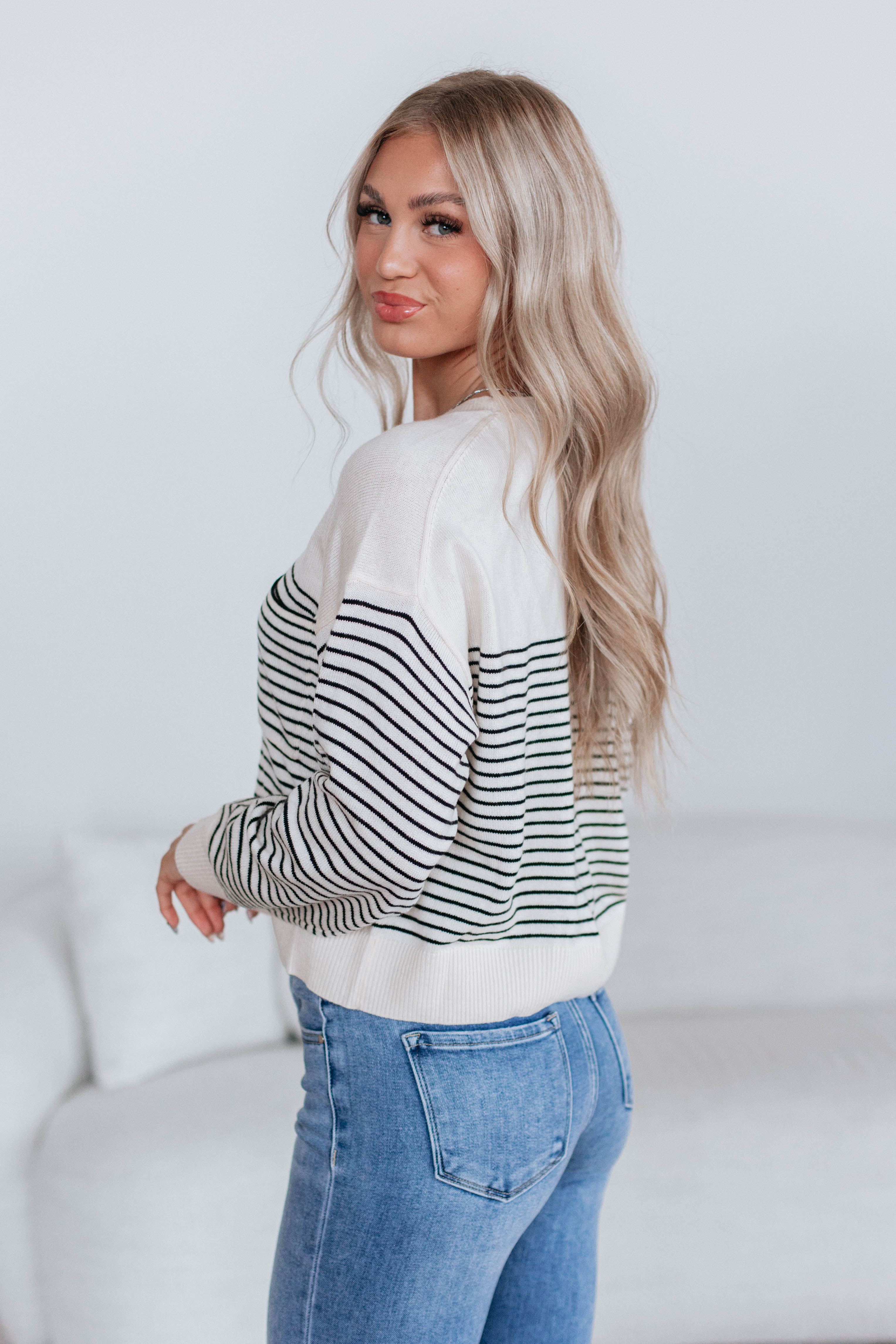 Alaina Striped Sweater