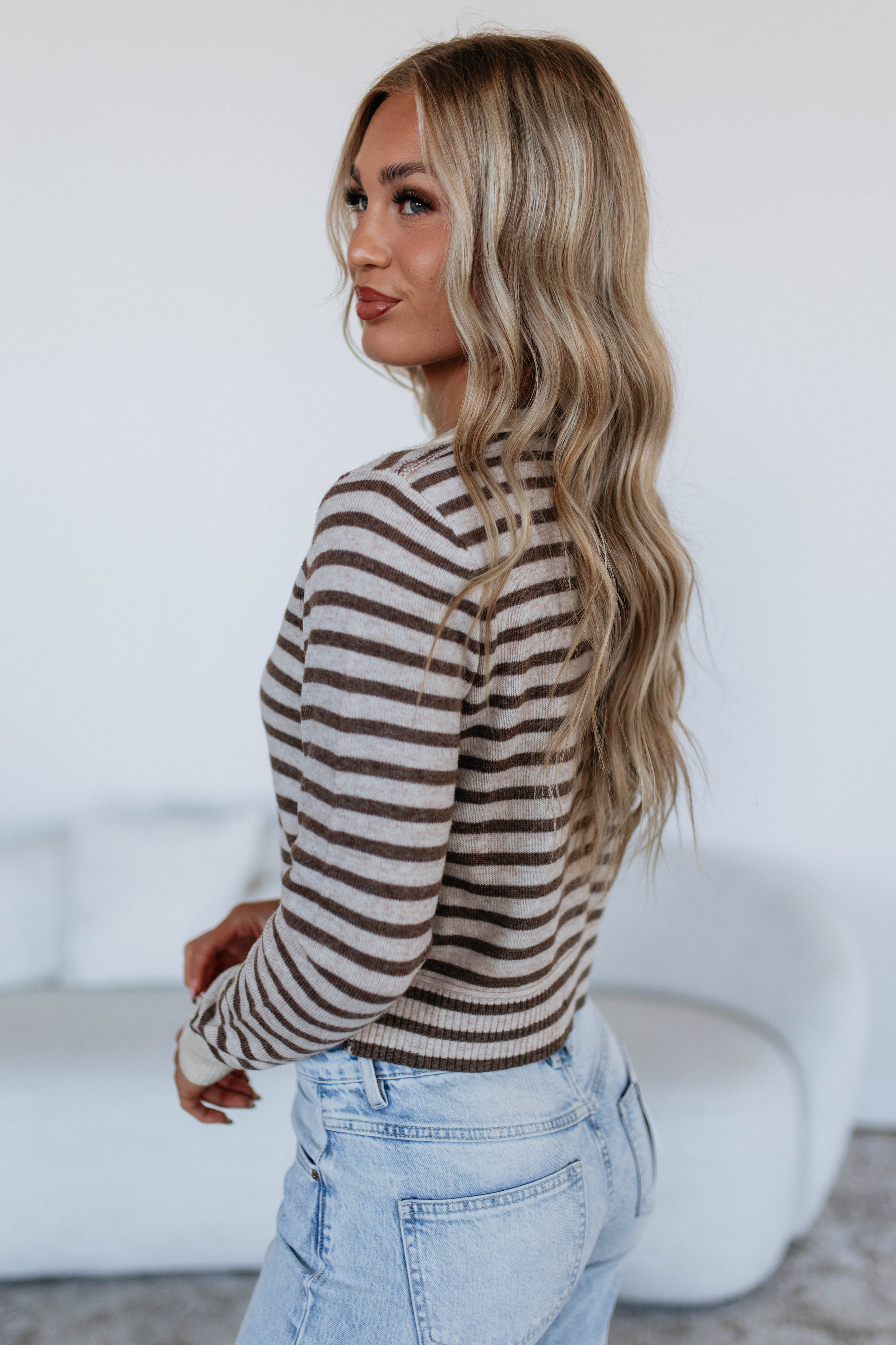 Macie Striped Cardigan