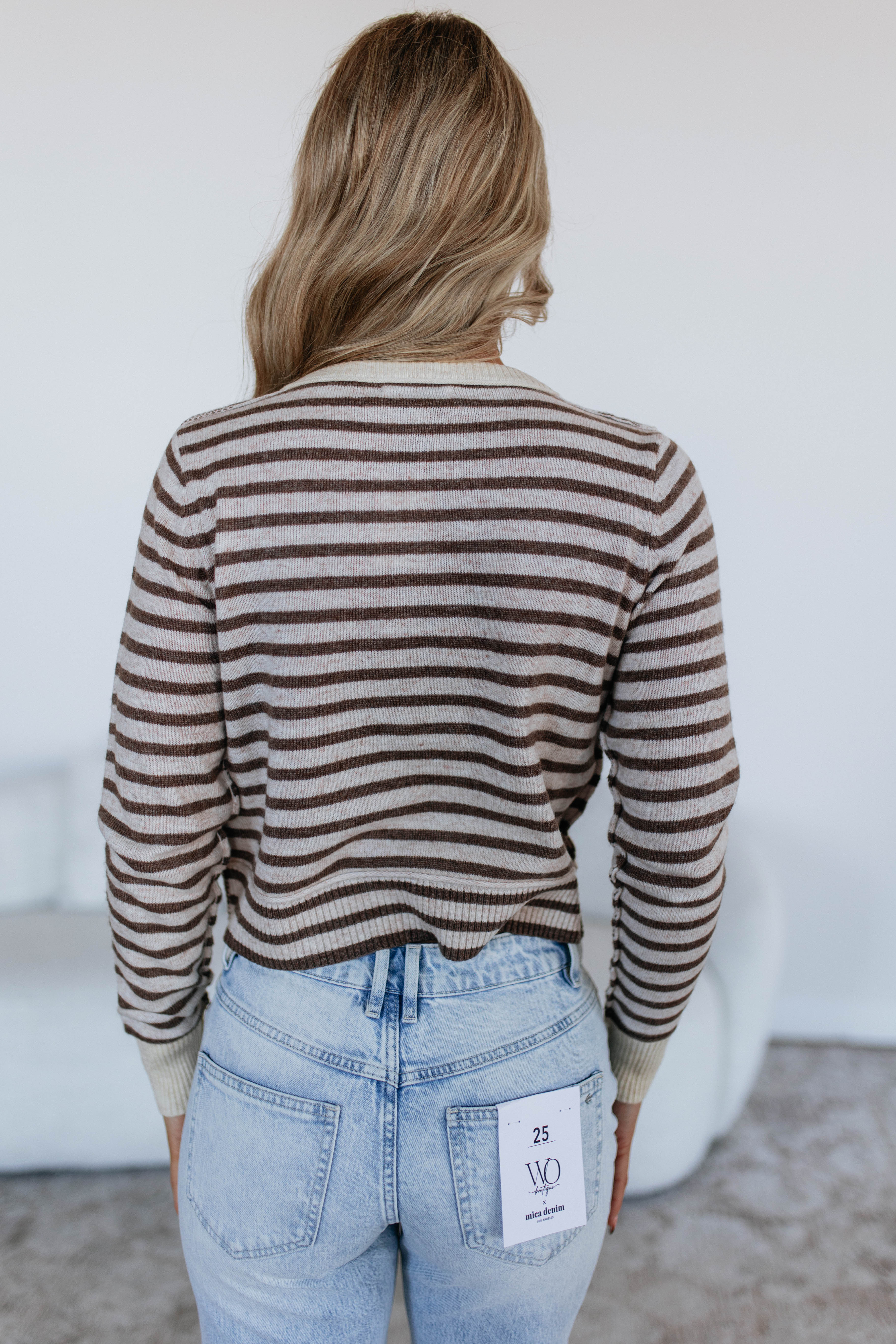 Macie Striped Cardigan