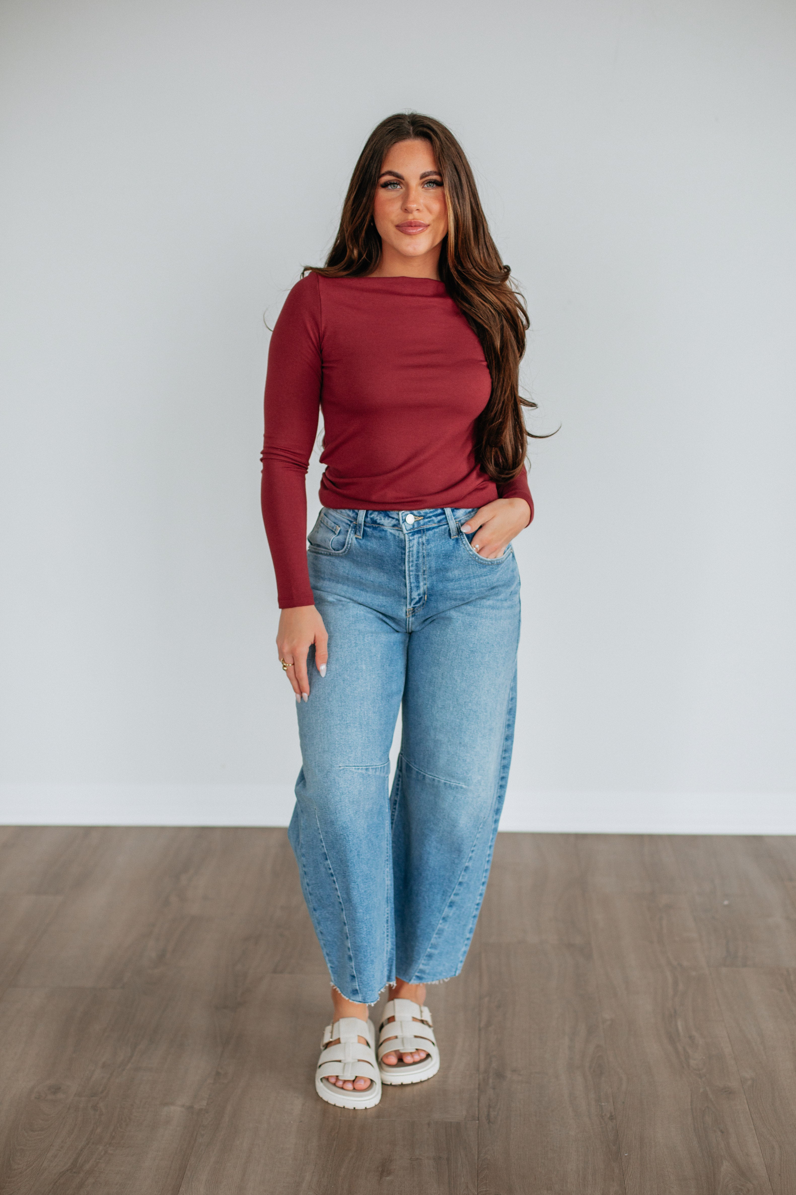 Audra Basic Top - Mulberry