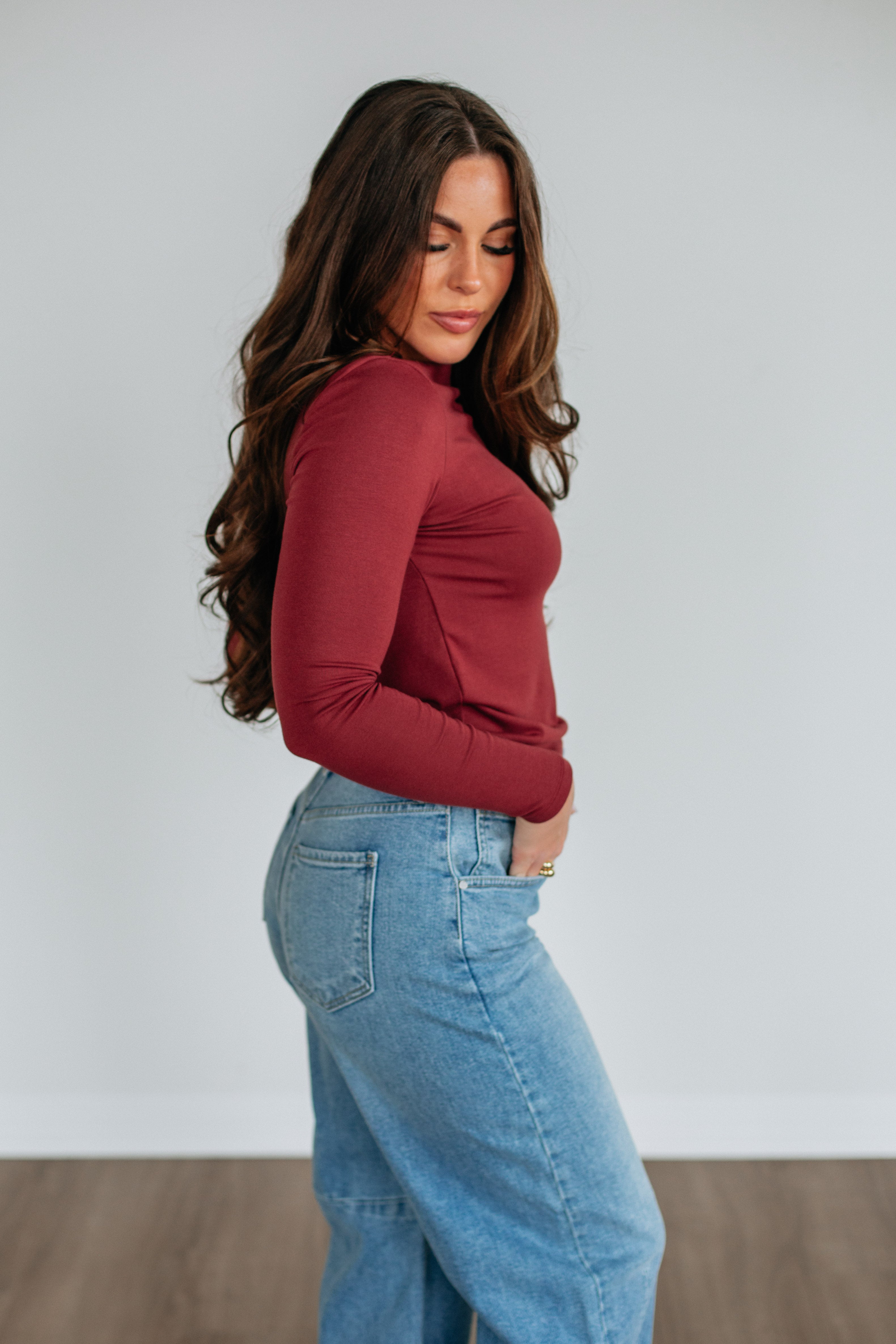 Audra Basic Top - Mulberry