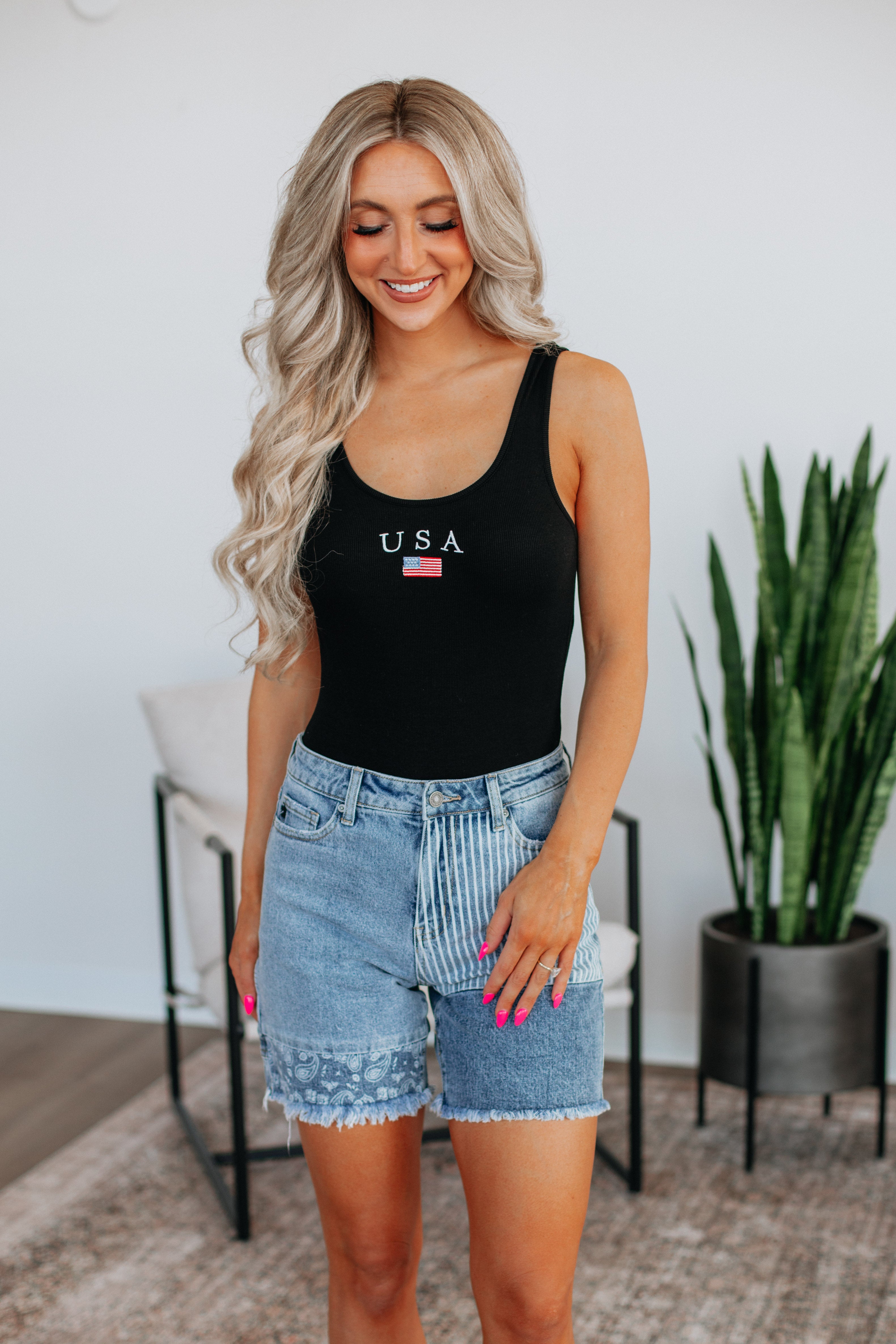 USA Bodysuit - Black