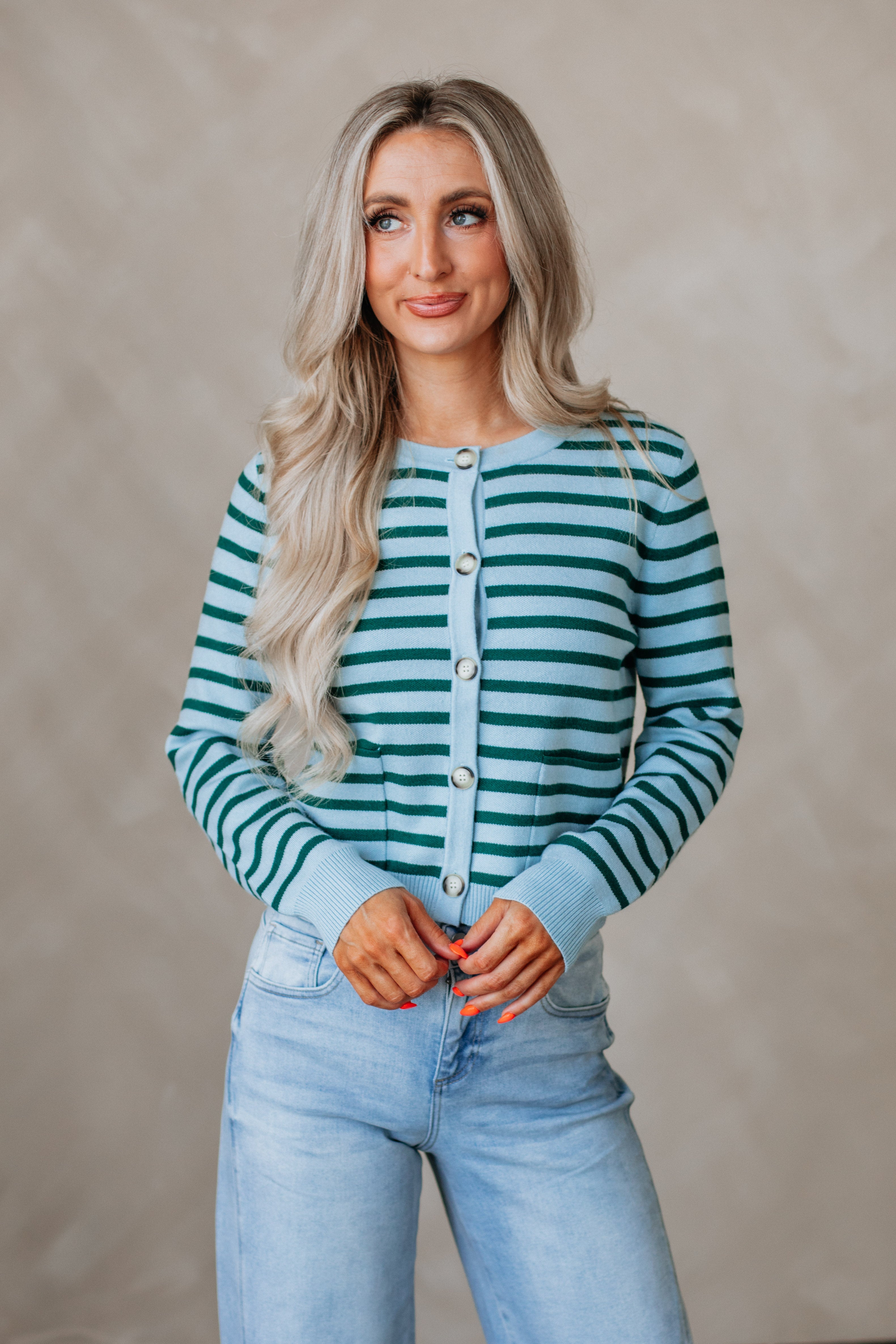 Coralie Striped Cardigan