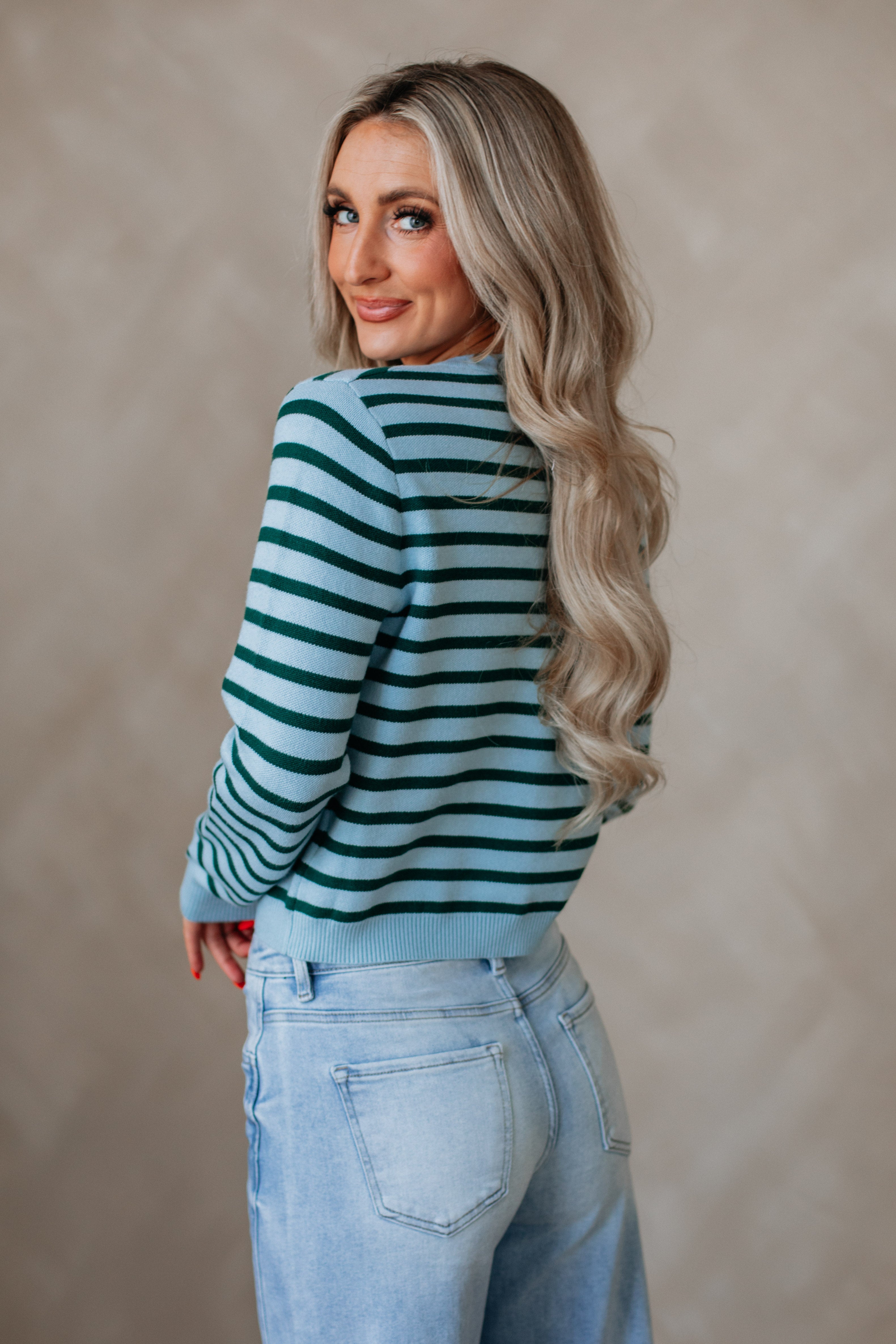 Coralie Striped Cardigan