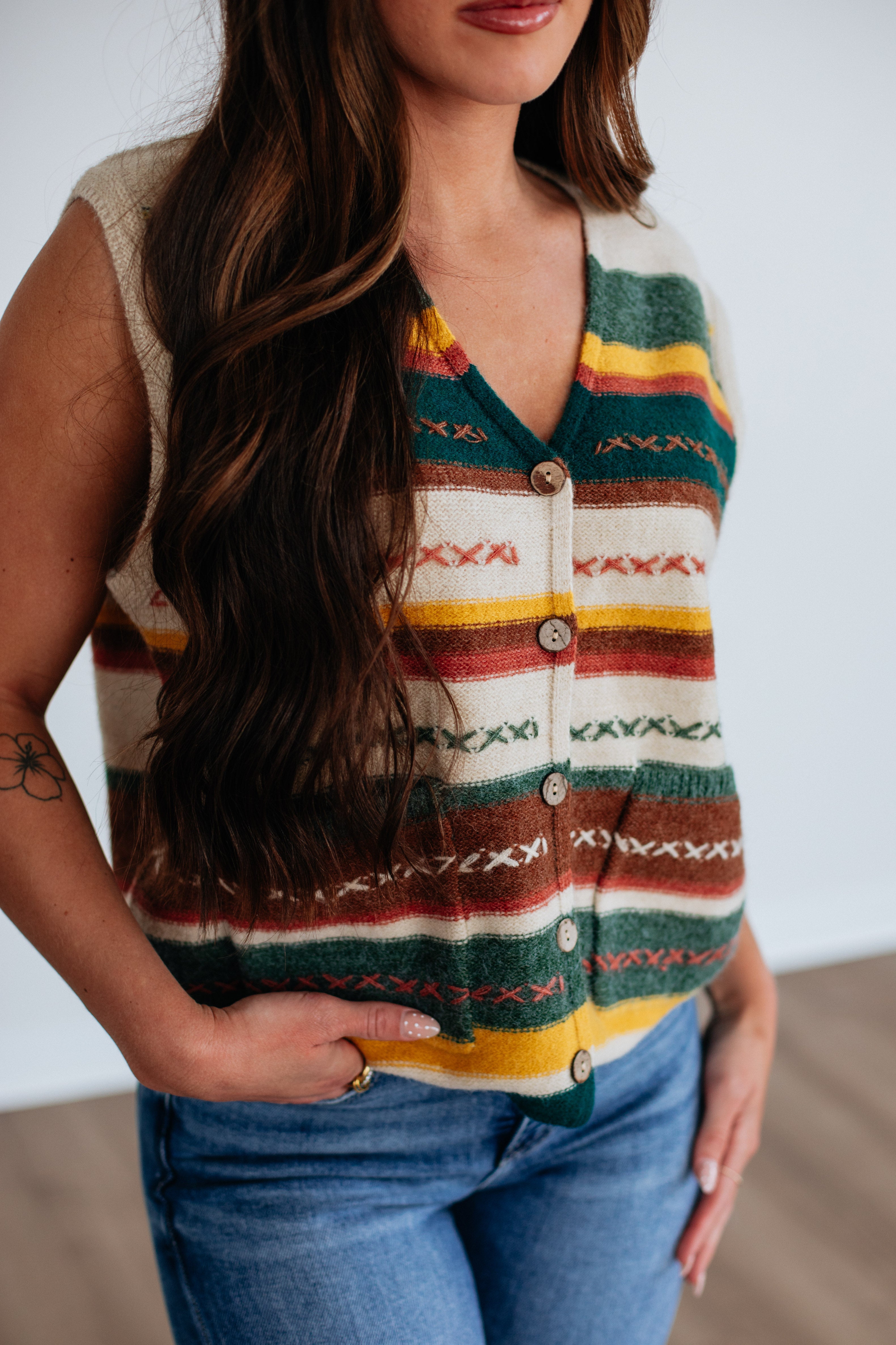 Leni Striped Vest
