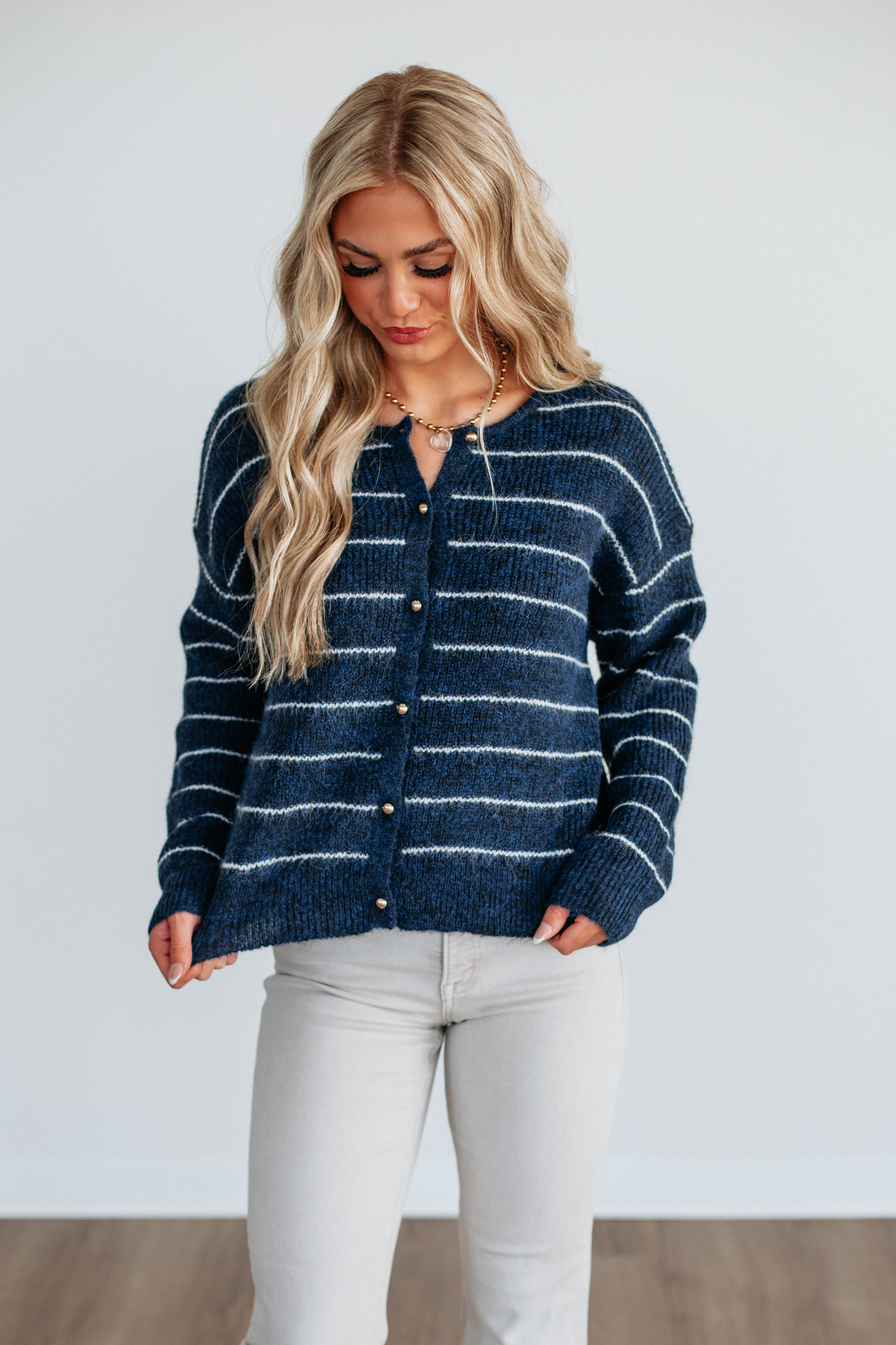 Taysha Striped Cardigan
